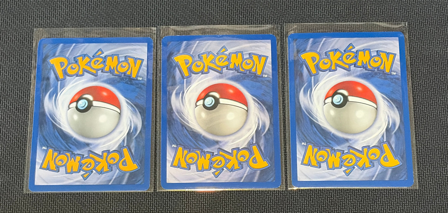 Poliwag - Base Set (BS) Common 3 card lot LP (Read Description)