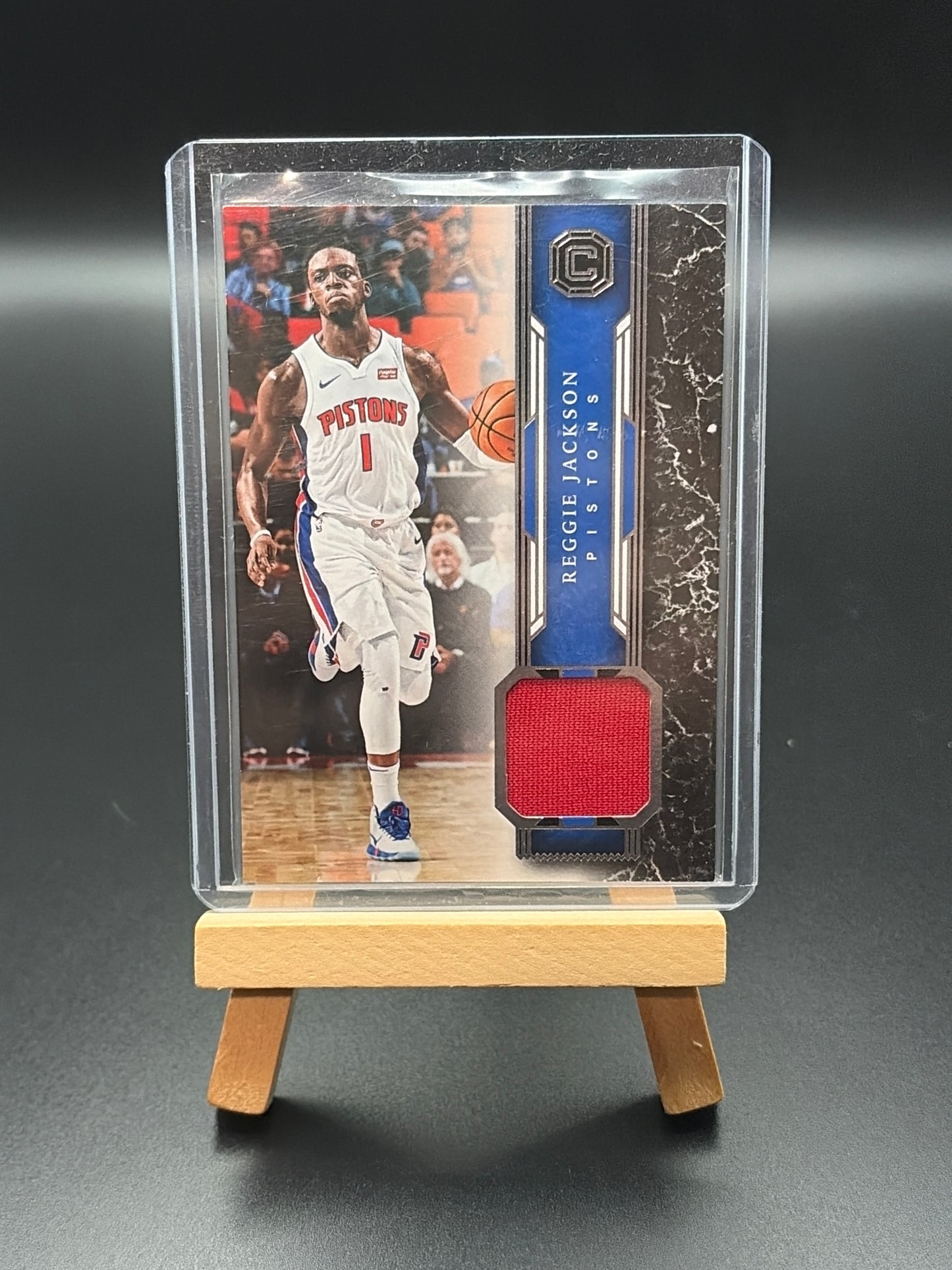 2017-2018 Reggie Jackson Jersey Patch Card