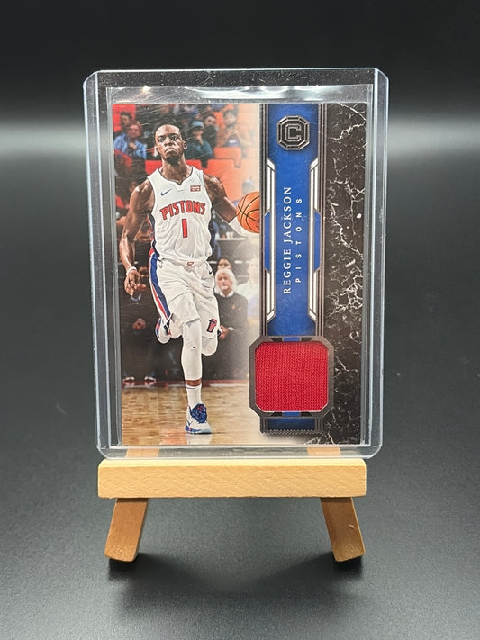 2017-2018 Reggie Jackson Jersey Patch Card