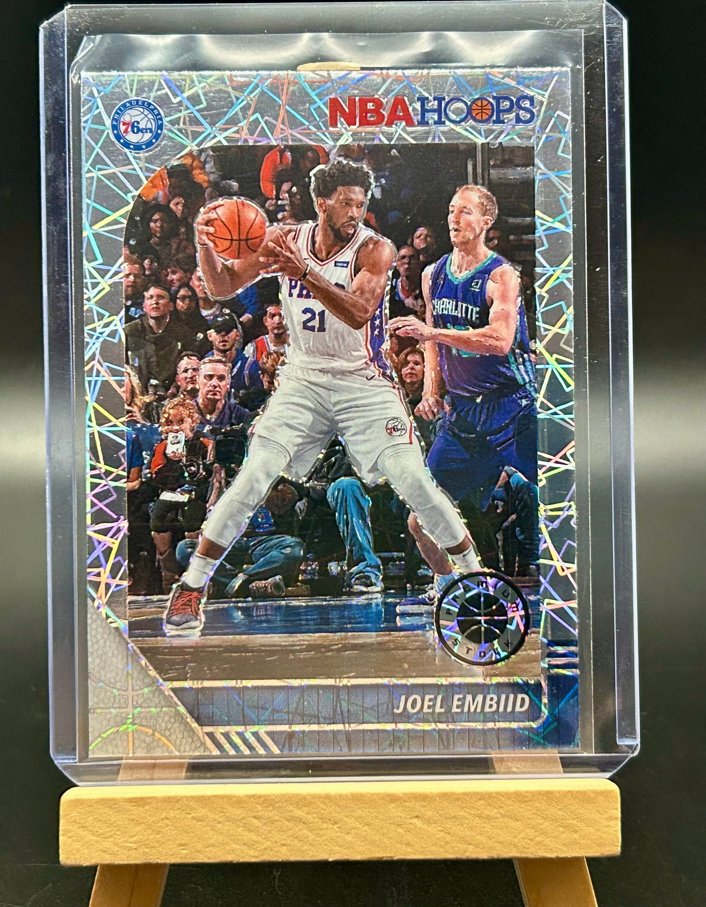 2019-20 Panini NBA Hoops Premium Silver Lazer Parallel Joel Embid
