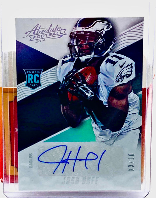 Josh Huff Philadelphia Eagles 2014 Rookie Card Signed, and Numbered.