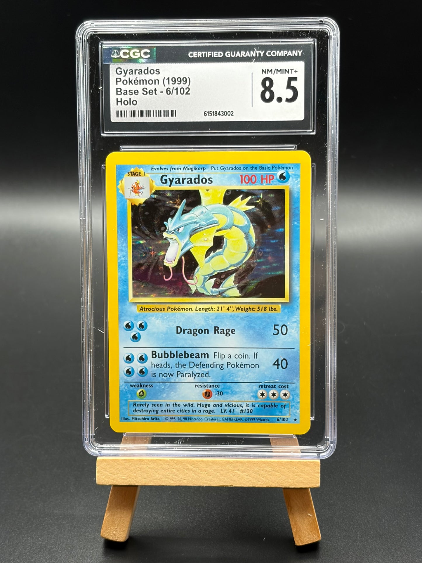 Gyarados - Base Set (BS) Unlimited Graded CGC 8.5