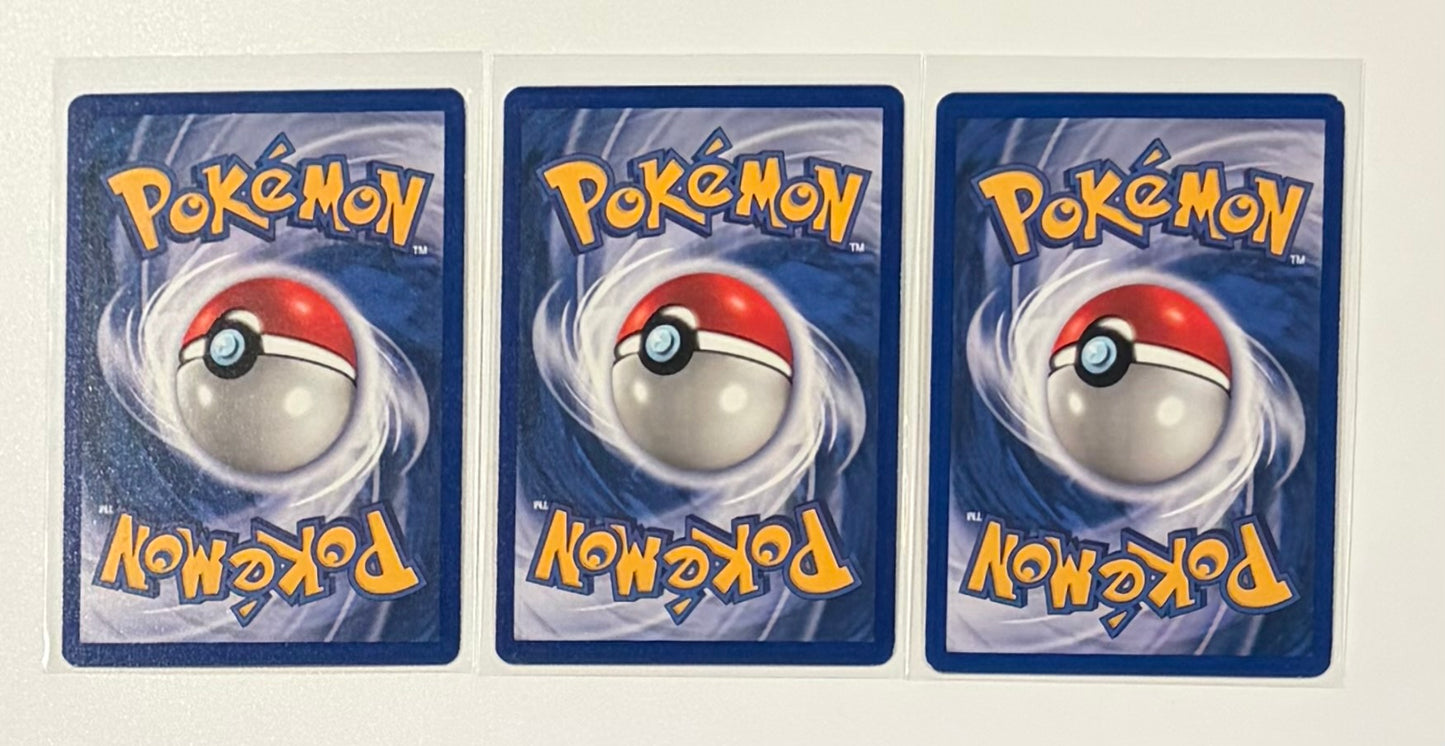 Nidorino- Base Set (BS) UnCommon 3 card lot LP