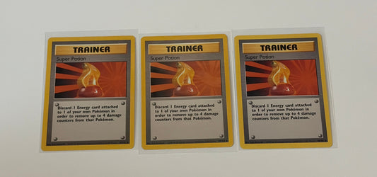 Super Potion - Base Set (BS) UnCommon 3 card lot LP (Read Description)