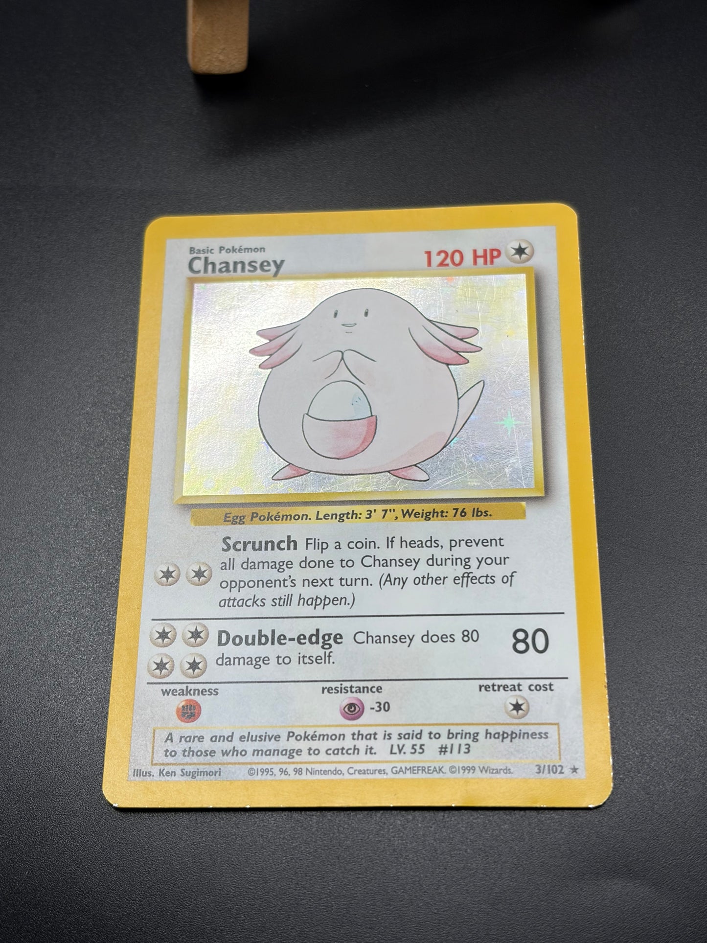 Chansey(003/102)- Base Set Lightly Played Repaired