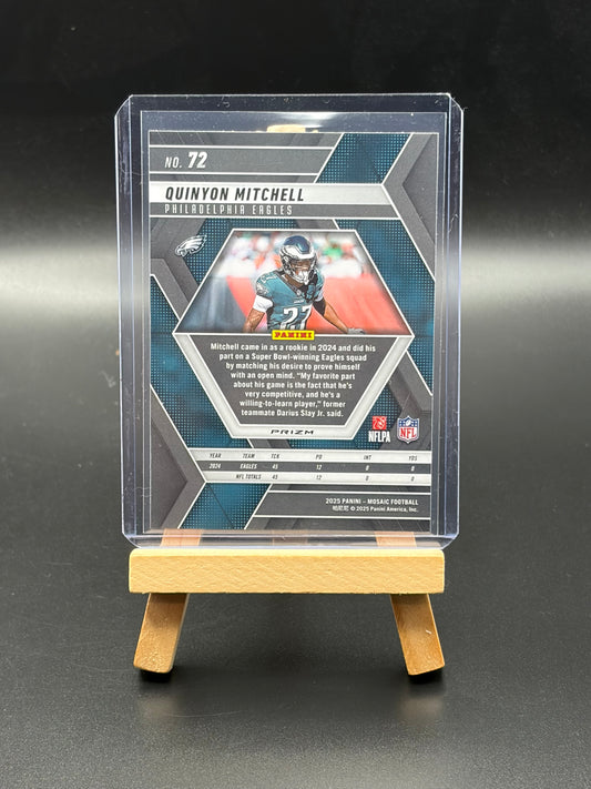 2025 Panini Mosaic Quinyon Mitchell Mosaic Parallel
