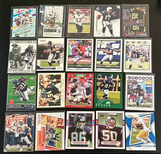 NFL Los Angeles Chargers 20 Card lot #7