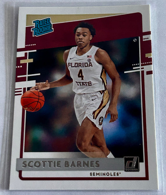 2021-22 Panini Chronicles Draft Picks Donruss Rated Rookie #32 Scottie Barnes