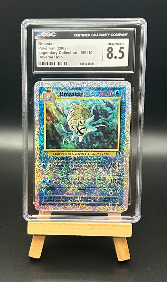 CGC 8.5 Omastar - Legendary Collection (LC) Reverse Holo