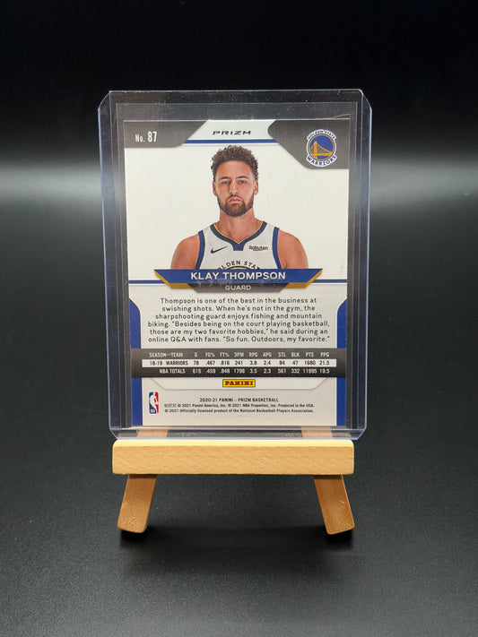 2020-2021 Panini Prizm Klay Thompson Pink Crack Ice