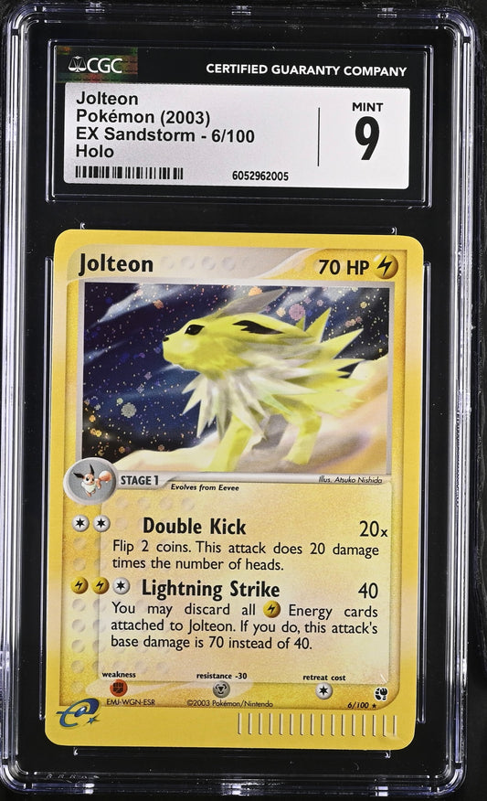 Jolteon Ex-Sandstorm (SS) CGC 9