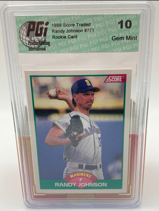 1989 Score Seattle Mariners Randy Johnson Graded PGI