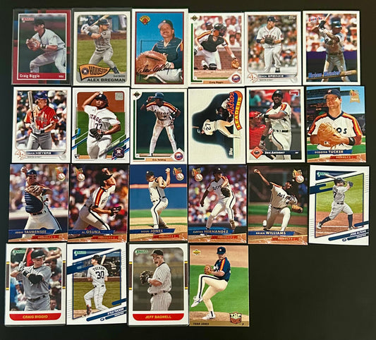 Houston Astros $3.50 22 Card lot