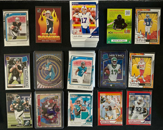 2024 Panini - Donruss Football 145 Card lot with Jersey Card Included