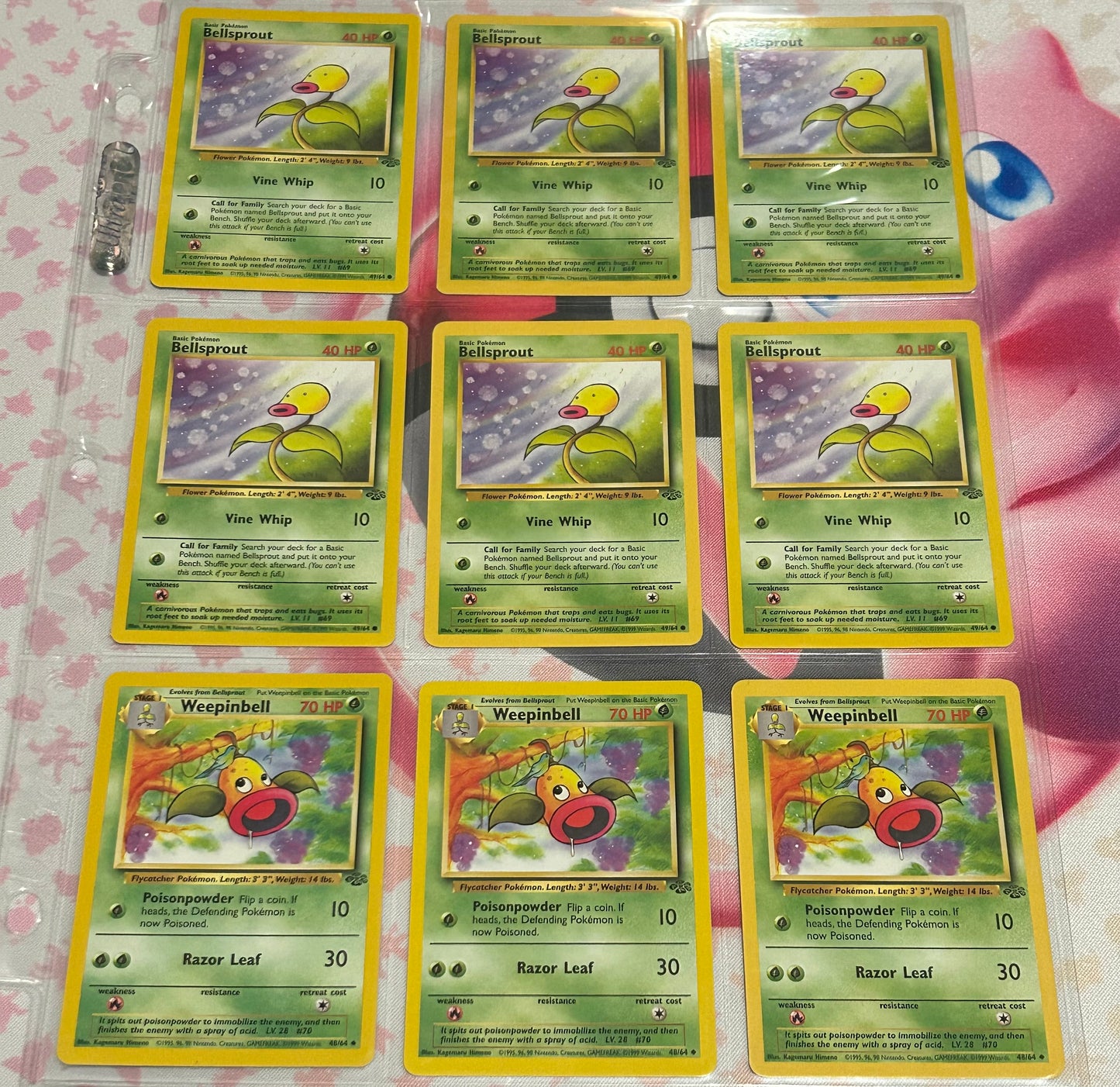 Bellsprout Evolutions Jungle 11 Card Set.