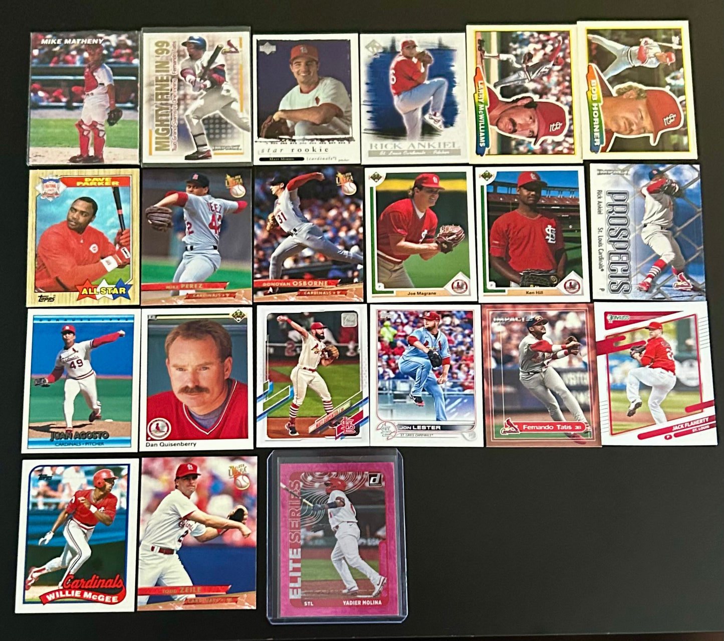MLB St Louis Cardinals 21 Card lot