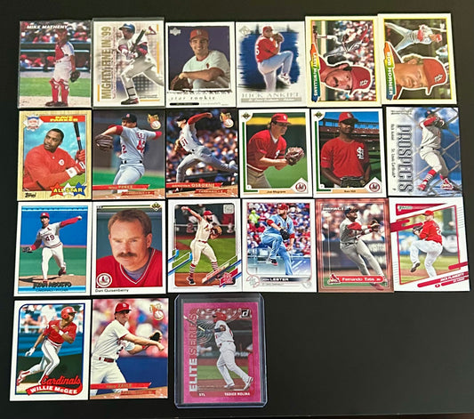 MLB St Louis Cardinals 21 Card lot