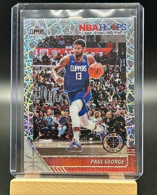 2019-20 Panini NBA Hoops Premium Silver Lazer Parallel Paul George