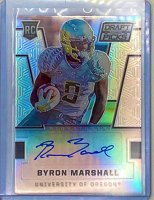 2016 Oregon Ducks Byron Marshal Signed Card