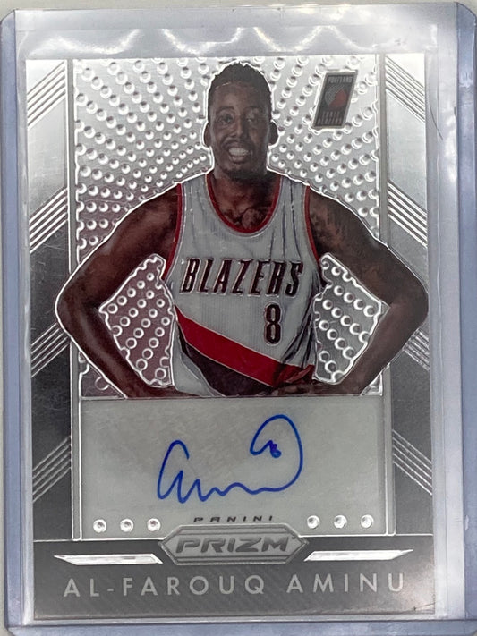 2015-2016 Panini Prizm Basketball Al-Farouq Aminu Autographed