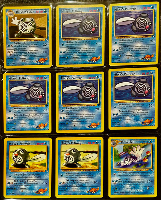 9 Card Poliwag evolution lot