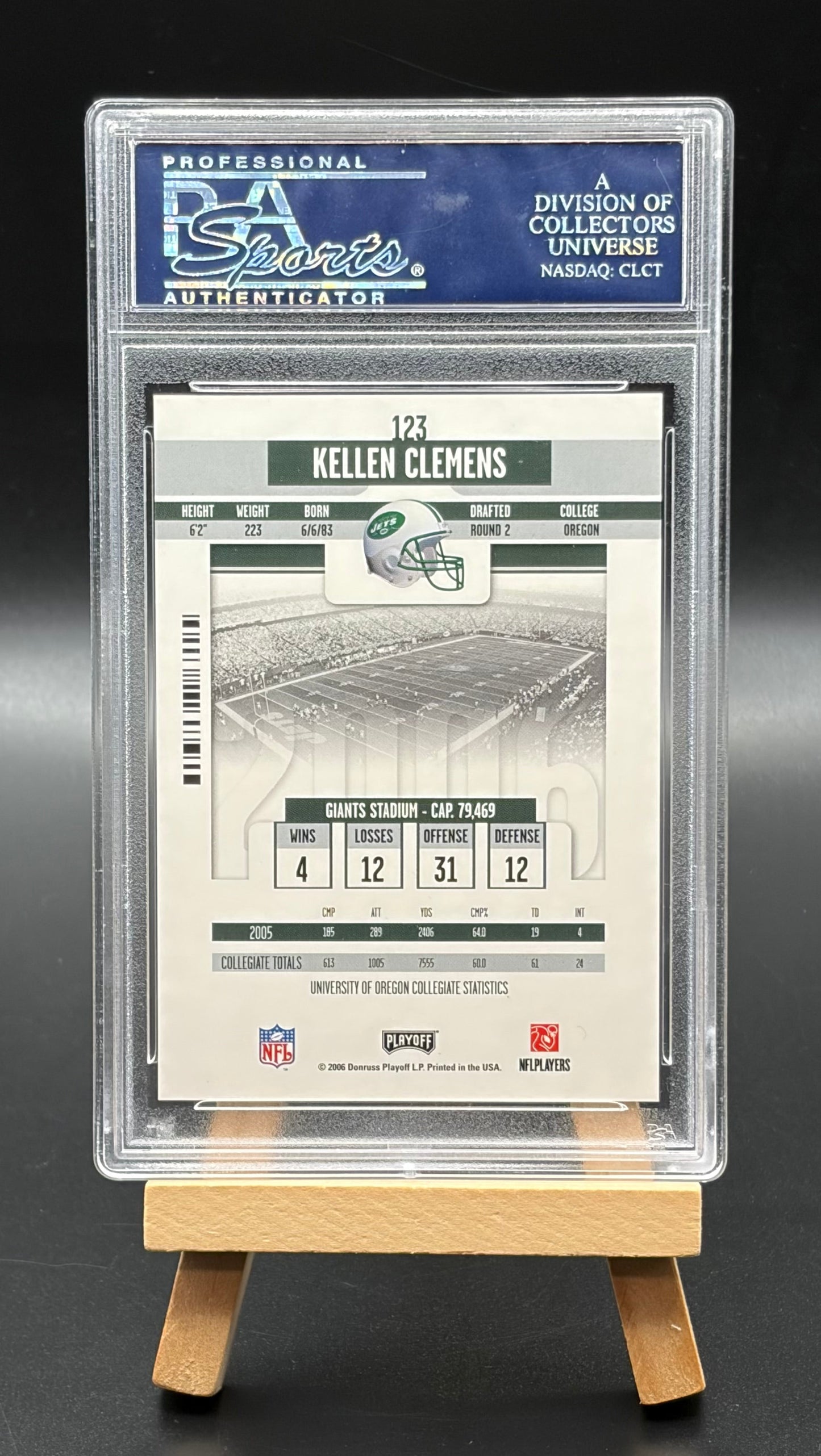 2006 Playoff Contenders Kellen Clemens #123 Ticket Auto Autograph RC PSA 9 Mint