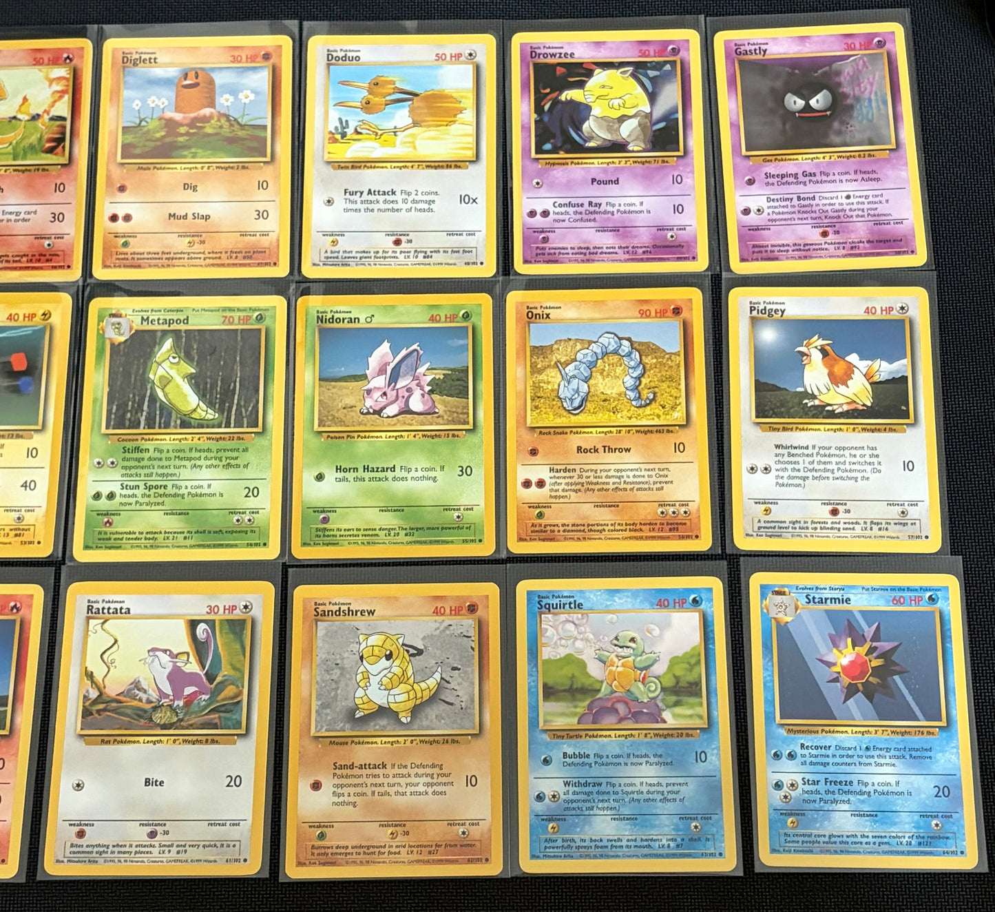 63 Card Pokemon Base Set Collection