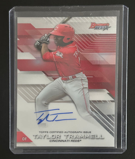 2017 Bowmans Best Taylor Trammell Topps Certified Autograph