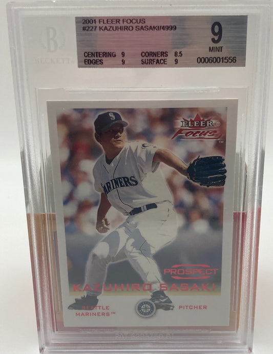 2001 Kazuhiro Sasaki Numbered and Graded