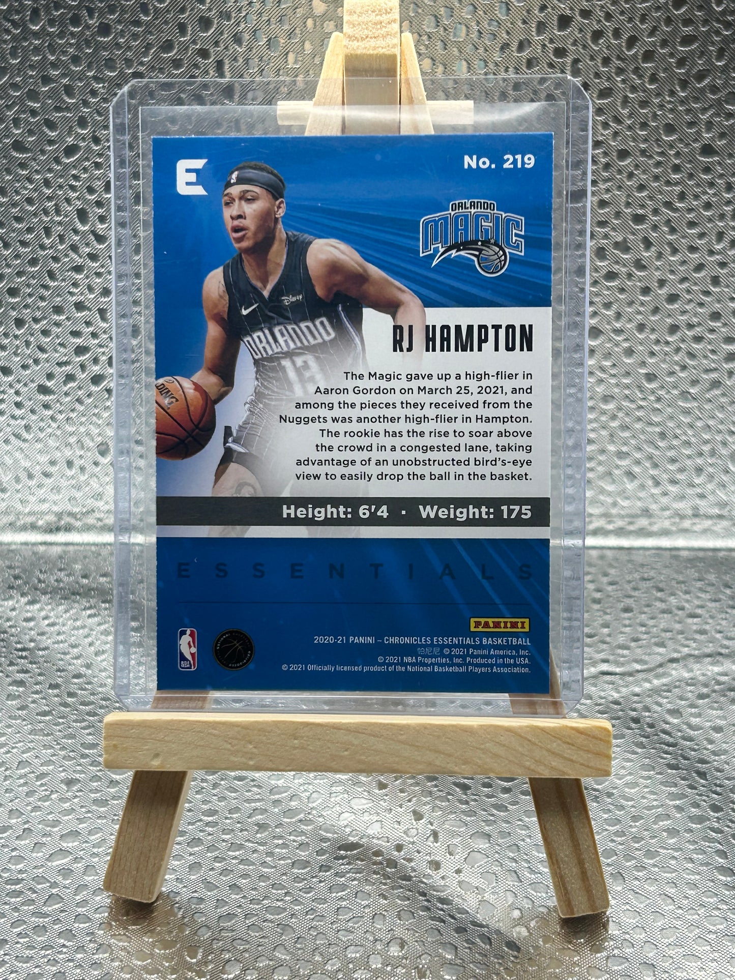 2020-2021 Chronicles Essential Basketball RJ Hampton Rookie Card Teal Parallel