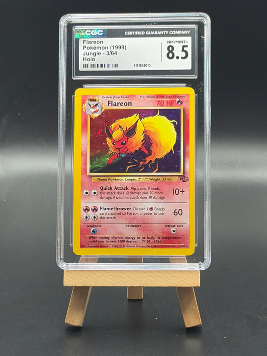 Flareon(3/64) - Jungle (JU) Holo Rare CGC 8.5