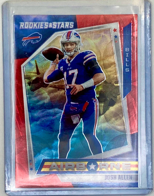 2021 Rookies and Stars Football Josh Allen Airborne Red Scope Prizm