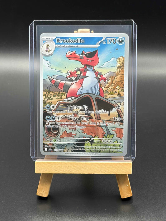 Krookodile -137/086 Black Bolt Illustration Rare LP