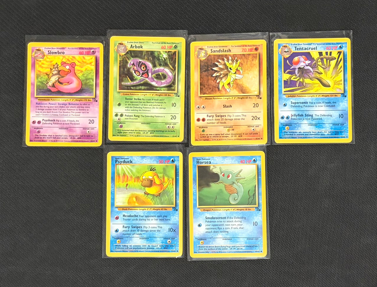 21 Card Pokemon Fossil Card Lot LP and MP