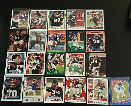 Cincinnati Bengals NFL $3.50 20 Card Lot #1
