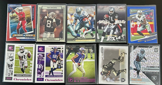 NFL Mixed Teams and Players 10 Card Lot