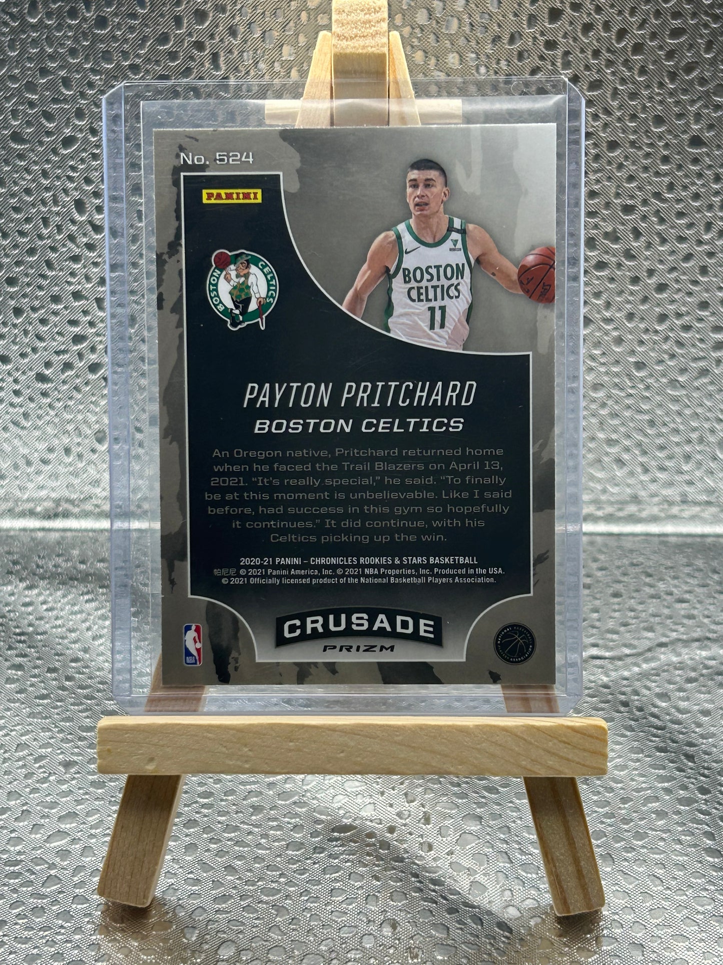 2021 Peyton Pritchard Crusade Silver Prizm