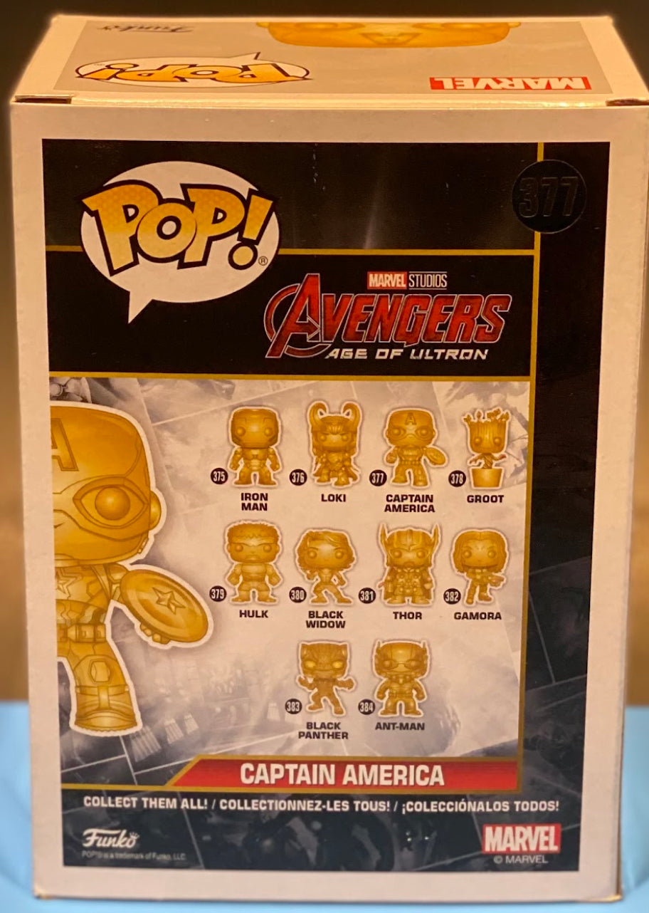 Funko Pop Gold Chrome Captain America