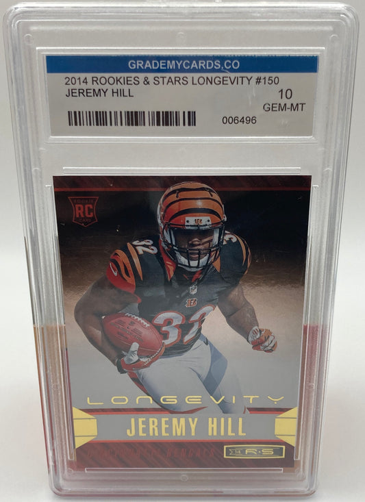 2014 Rookies and Stars Gold Parallel RC Jeremy Hill Graded