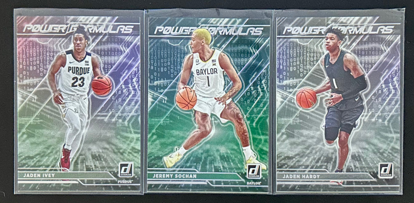 2022 Panini Power Formulas 3 card lot