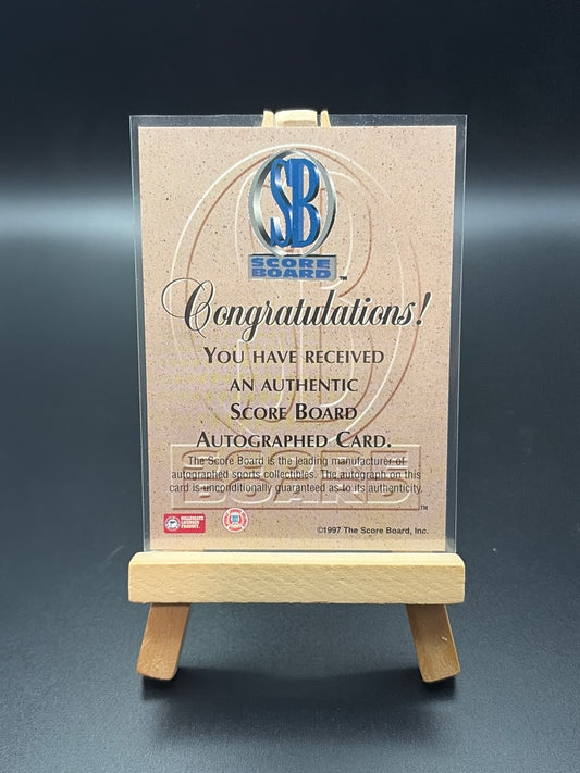 1997 Scoreboard Jermaine O’Neal Rookie Auto