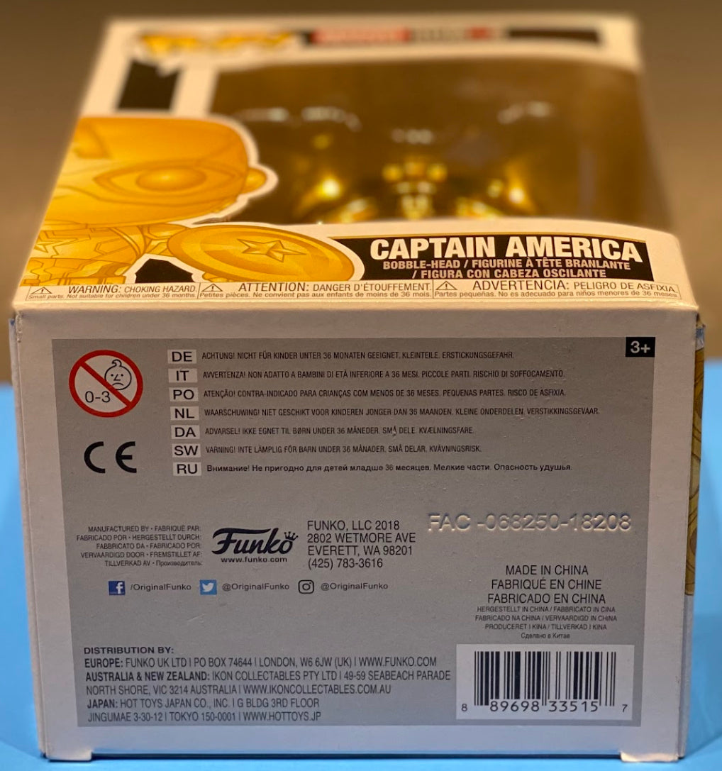 Funko Pop Gold Chrome Captain America