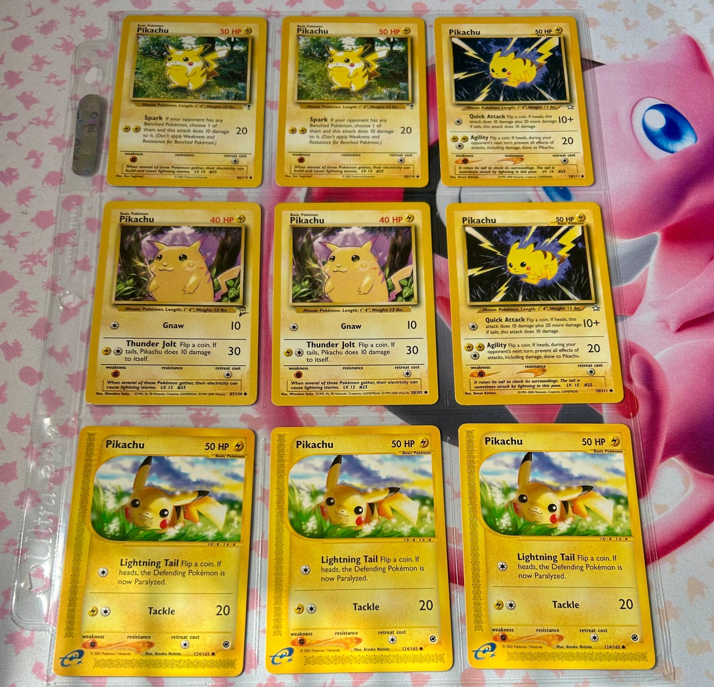 9 Card Pikachu Collection