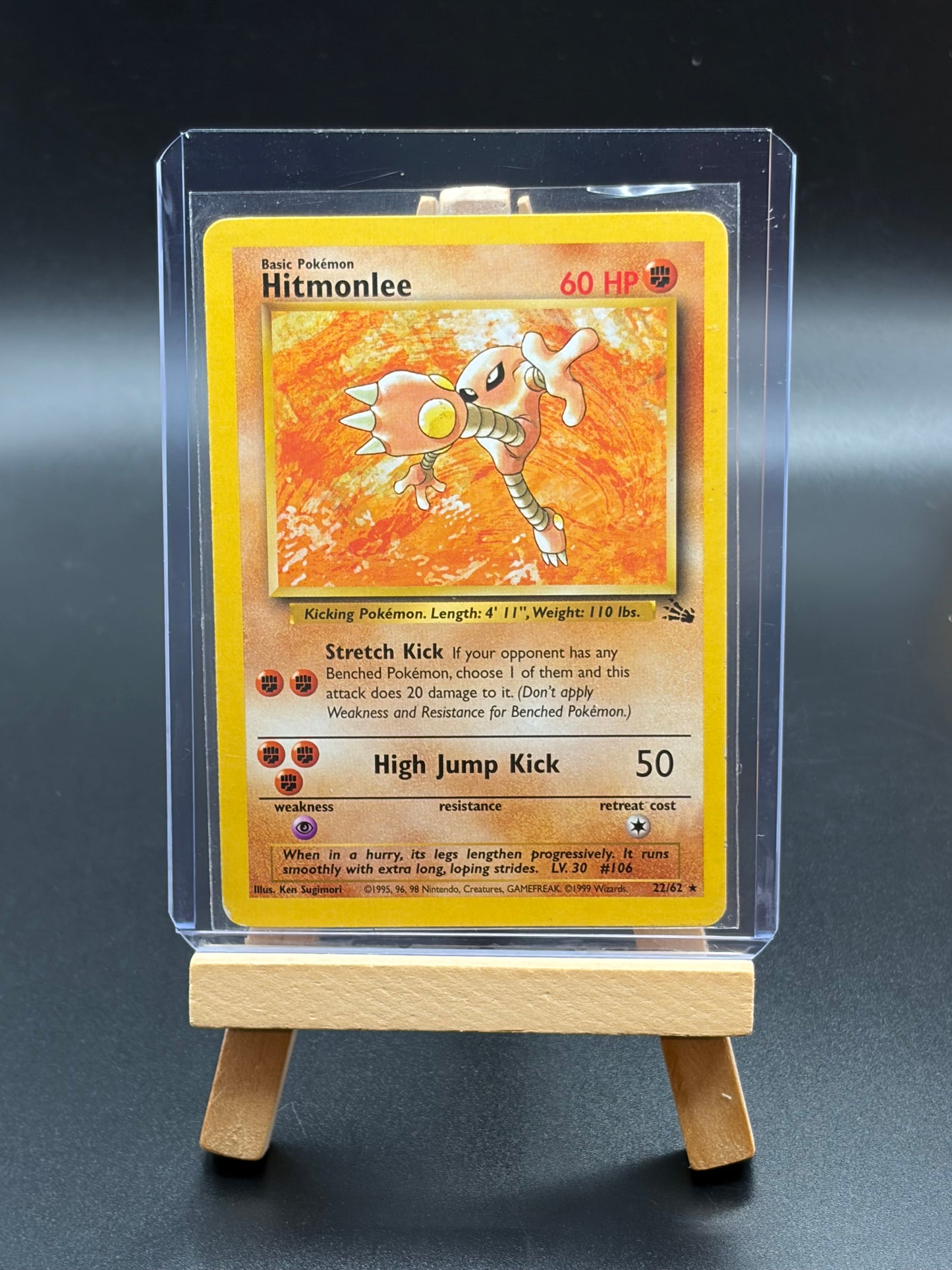 Hitmonlee (22) - Fossil (FO) Non Holo HP