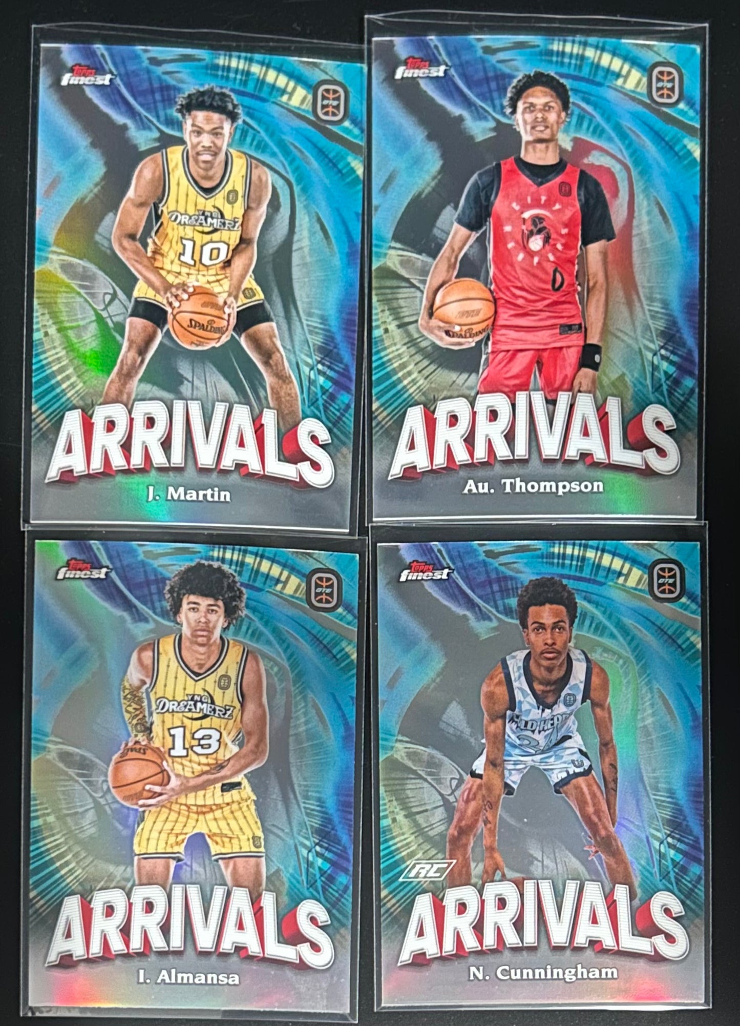2022-23 Topps Finest OTE Arrivals 4-Card Set