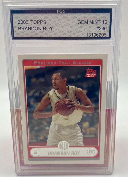 2006 Topps RC Brandon Roy Graded 10 FGS