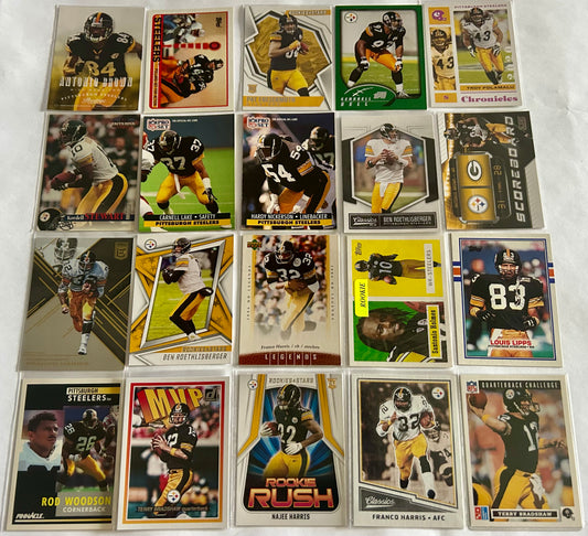 NFL Pittsburgh Steelers $5 20 Card Lot #3