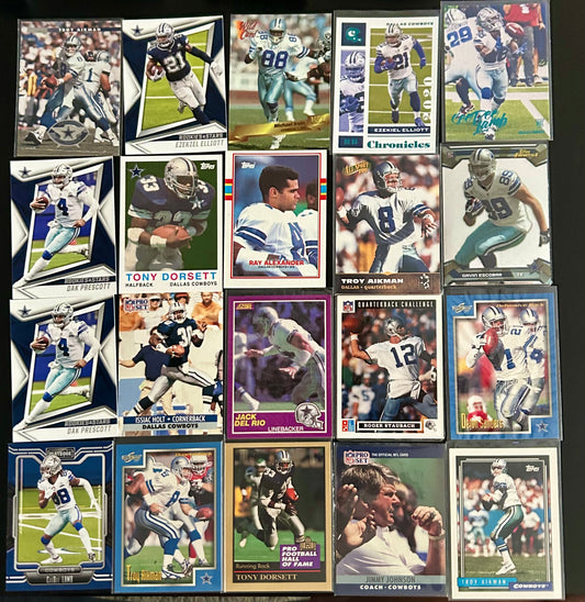 NFL Dallas Cowboys $3.50 20 Card Lot #1