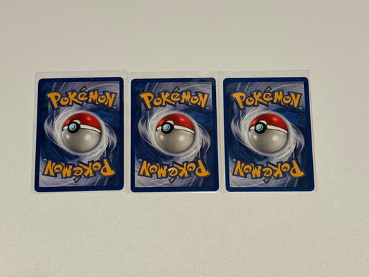 Metapod - Base Set (BS) Common 3 card lot LP
