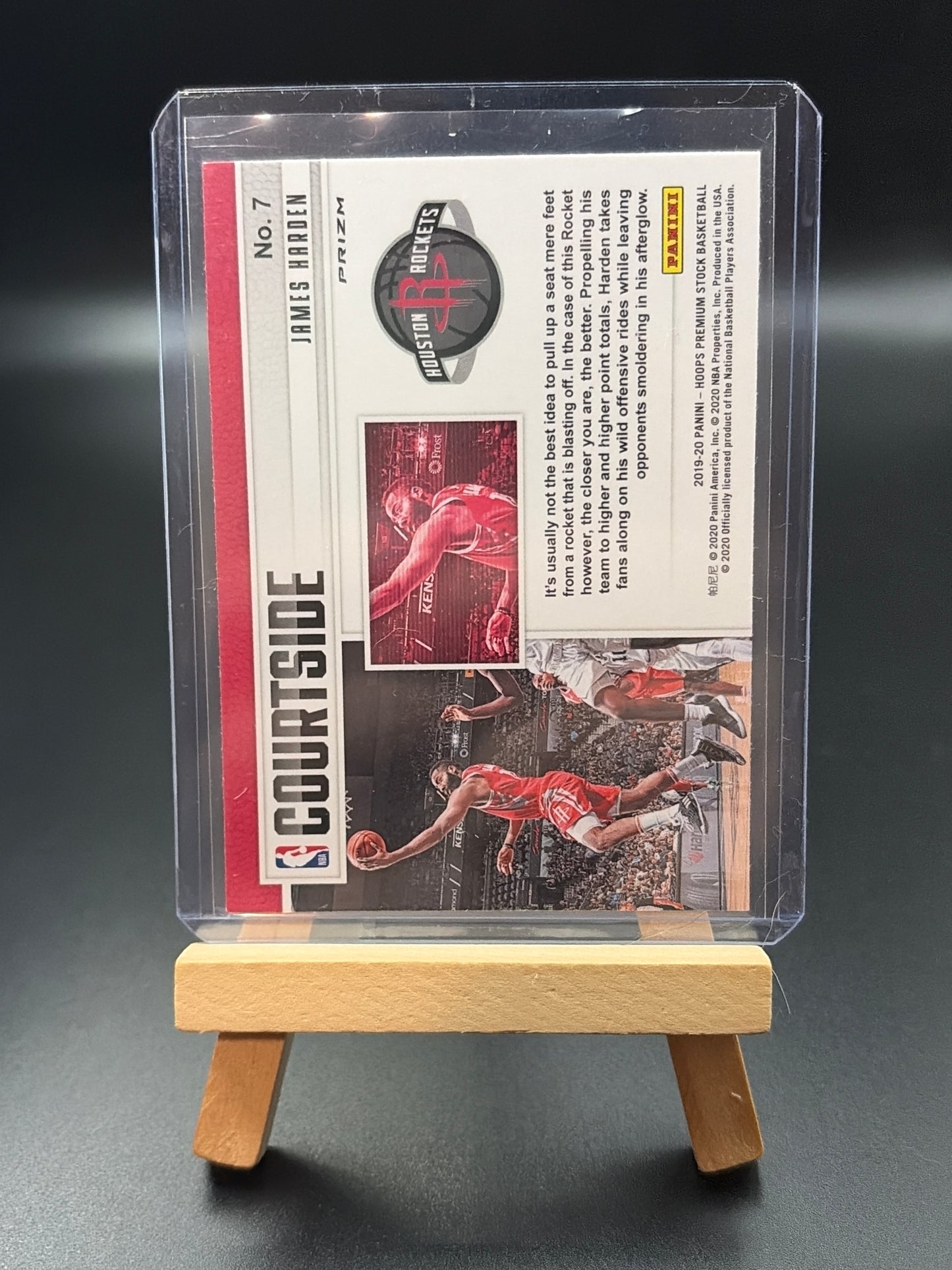 2019-20 James Harden Hoops Premium Stock Courtside Holo Prizm